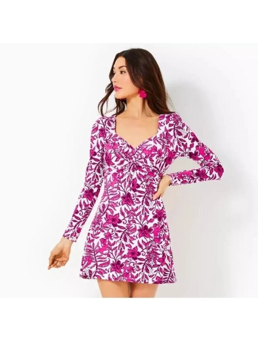 Lilly Pulitzer NWT Anne Skirted Romper Elderflower Blossom XS Resortwear Party